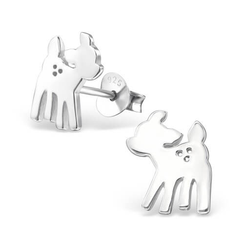 Boucle d'oreille Bambi en Argent