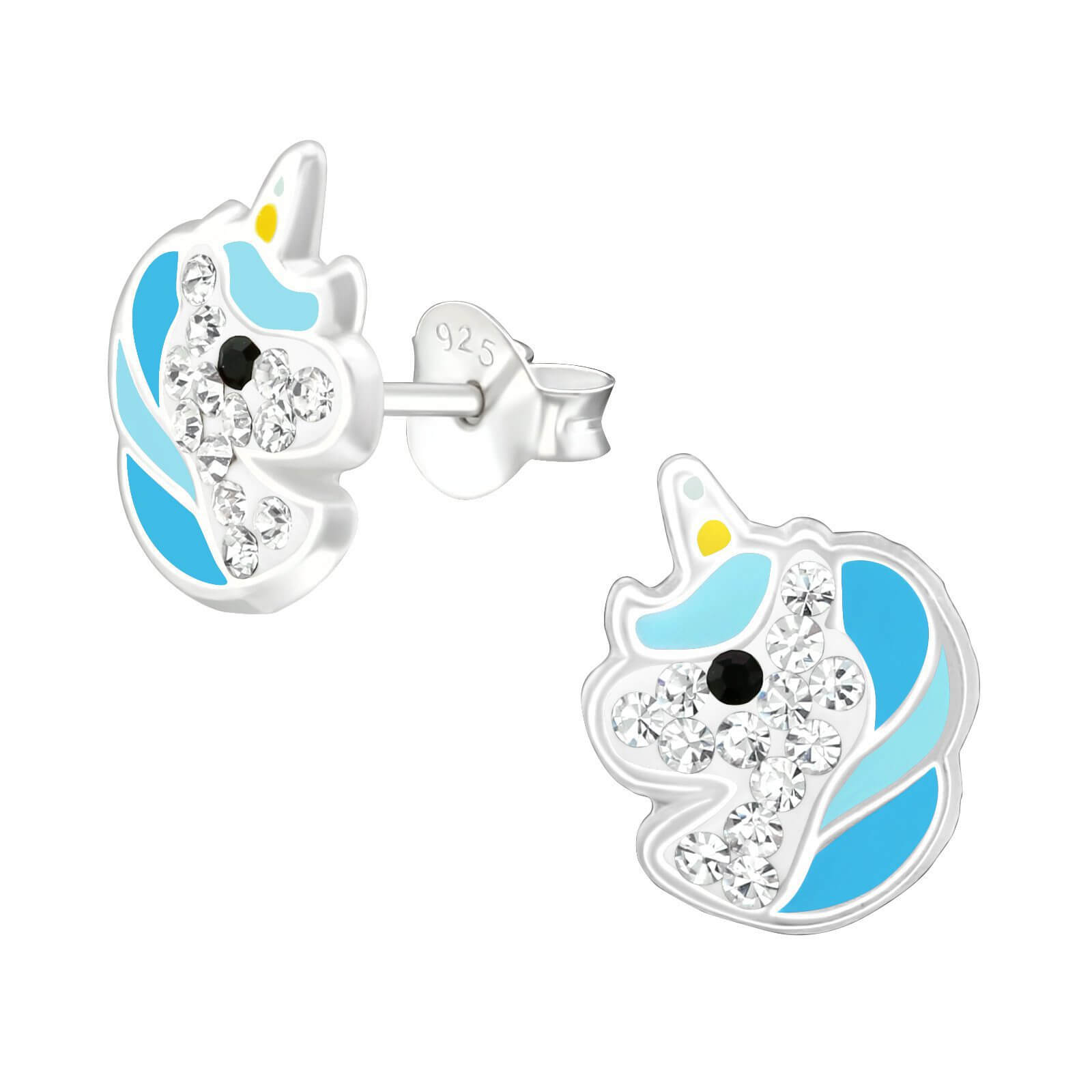 Jolies boucles oreilles Licorne Enfant jeune fille Argent cadeau  anniversaire