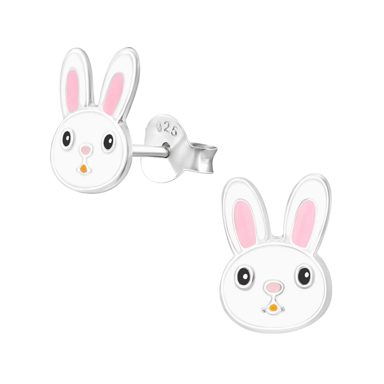 Boucles d'Oreilles Enfant Lapin en Or