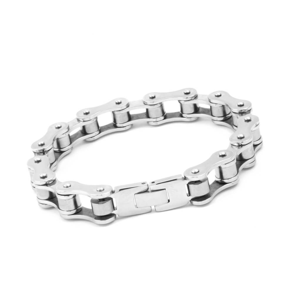 Bracelet Acier Homme , Bracelet type Chaine Moto