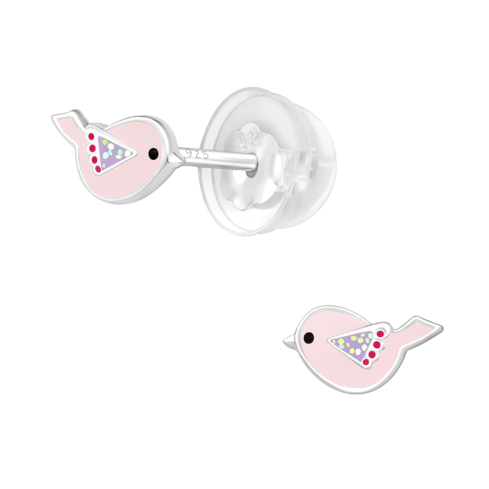 Boucles d'oreilles fille  Boucles d'oreilles enfants en argent